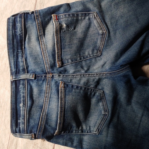 Edgely High Rise Straight Leg Distressed Jeans Short Length - Picture 7 of 10